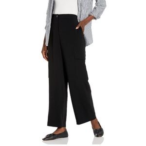 NEW Theory Dressy High Rise Cargo Pants, Size 33, Black